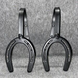 2 PONY Horseshoe‎ Metal Wall Hook Decor Hanger Rustic Horse Farmhouse Equestrian
